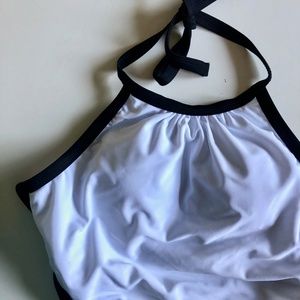 Retro Inspired Black & White One Piece Swimsuit